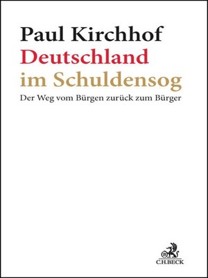 cover image of Deutschland im Schuldensog